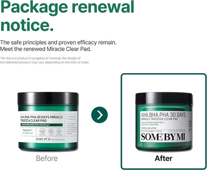 Some By Mi AHA BHA PHA 30 Days Miracle Truecica Clear Pad 70ea